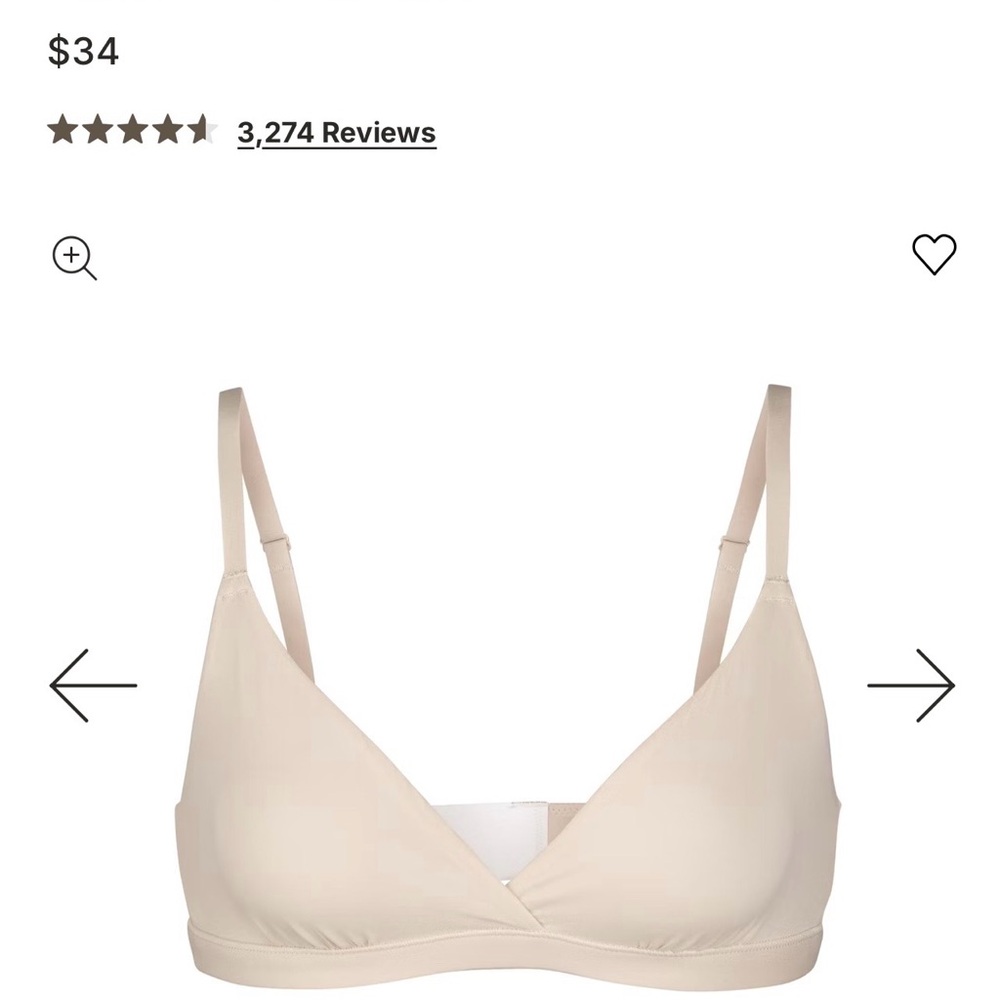 SKIMS Nude Triangle Bralette